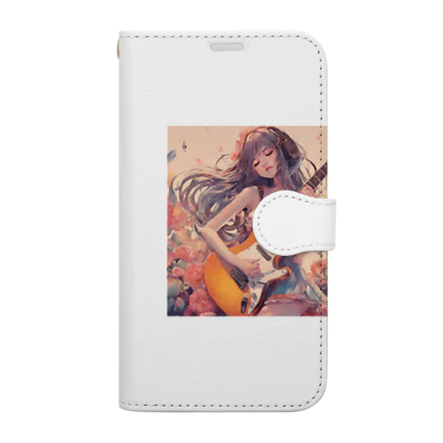 ギターと少女#2 Book-Style Smartphone Case