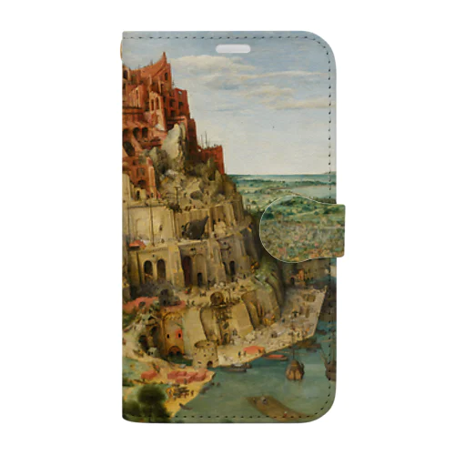 ブリューゲル「バベルの塔①」　ピーテル・ブリューゲルの絵画【名画】 Book-Style Smartphone Case