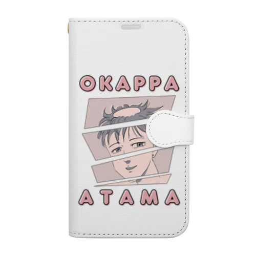 おかっぱ頭 Book-Style Smartphone Case