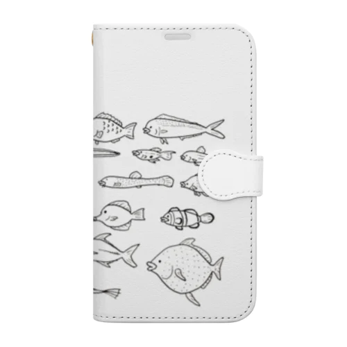 魚群 －無表情－ Book-Style Smartphone Case