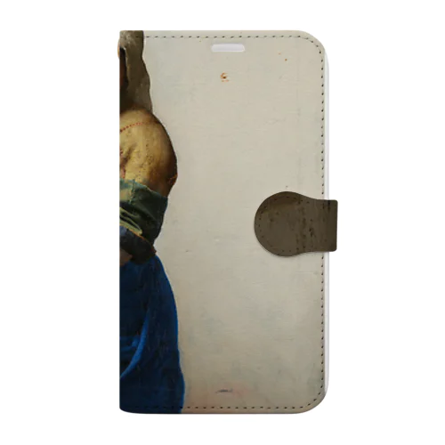 フェルメール「牛乳を注ぐ女」　ヨハネス・フェルメールの絵画【名画】 Book-Style Smartphone Case