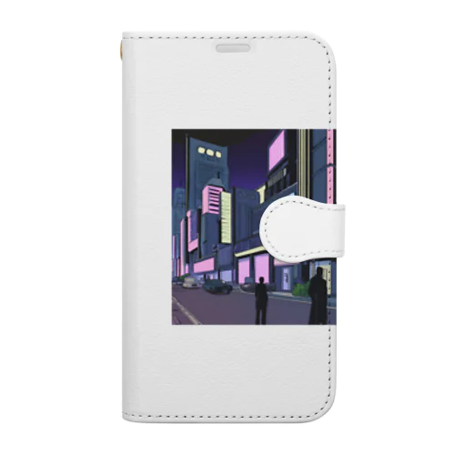 サイバーパンク風イラスト Book-Style Smartphone Case