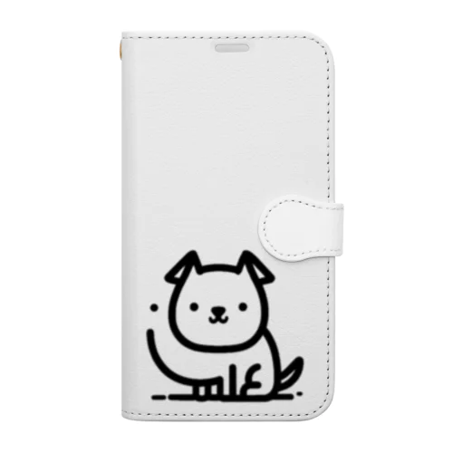 つぶらな瞳のわんこ🐾 手帳型スマホケース