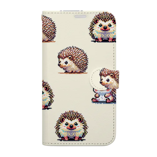 ドット絵のハリネズミver.6 Book-Style Smartphone Case