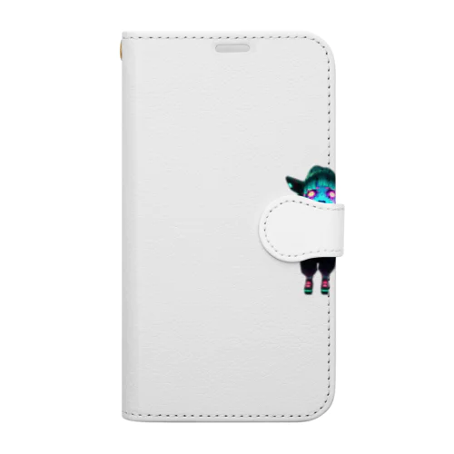 怖いキャラクターMOKOちゃん Book-Style Smartphone Case