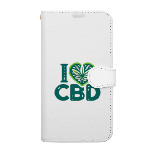 I ♡ CBD 手帳型スマホケース