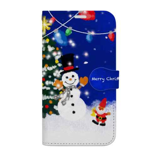 メリークリスマホ Book-Style Smartphone Case