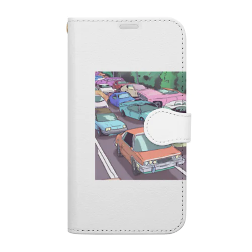 アニメーション　車 Book-Style Smartphone Case