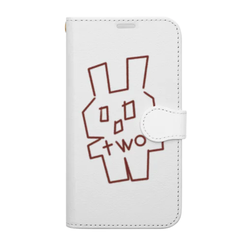 兎うさtwo Book-Style Smartphone Case