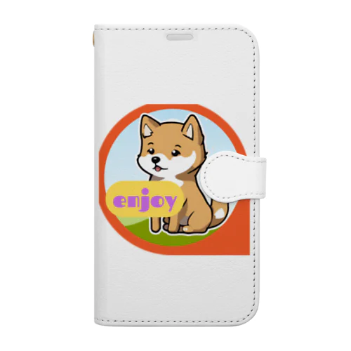 てつくんの柴犬くん Book-Style Smartphone Case