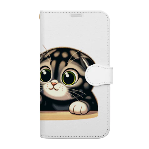 まる耳ねこのほっこり時間 Book-Style Smartphone Case