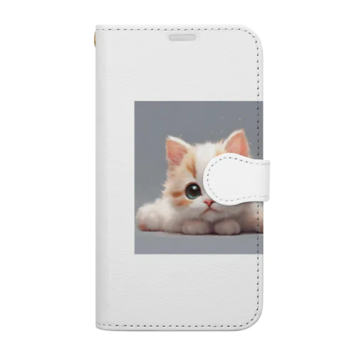 かわいい猫のグッズ Book-Style Smartphone Case