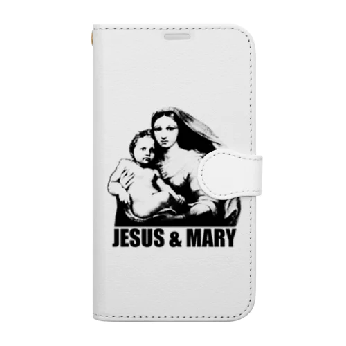 イエスとマリア Book-Style Smartphone Case