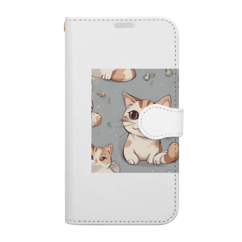 ねこみけちゃん Book-Style Smartphone Case