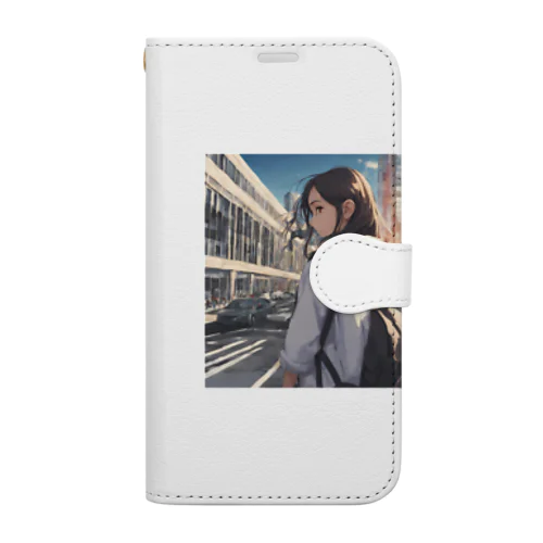 都会女子高生 Book-Style Smartphone Case