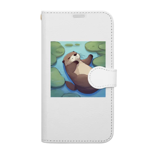 フニャフニャカワウソくん Book-Style Smartphone Case