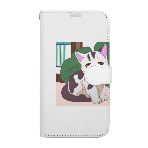 ふわにゃんこ Book-Style Smartphone Case