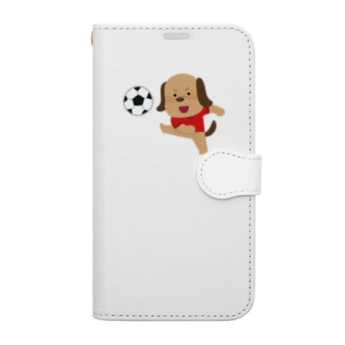 サッカーわんこ  Book-Style Smartphone Case
