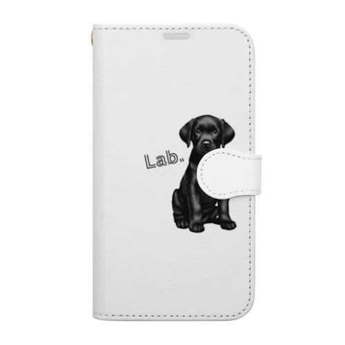 黒Lab.グッズ Book-Style Smartphone Case