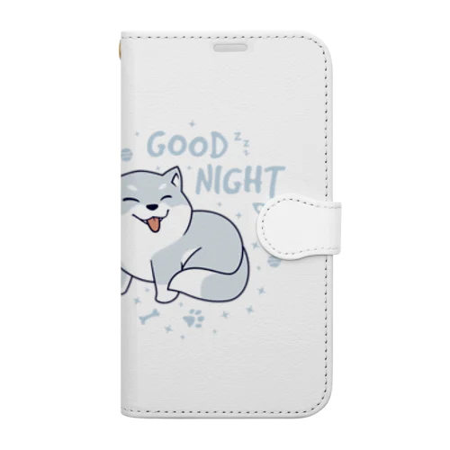 グッドナイトワンちゃん Book-Style Smartphone Case