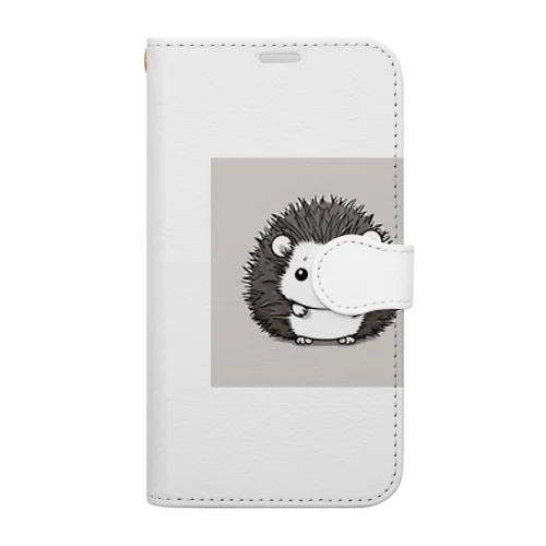 可愛いハリネズミ Book-Style Smartphone Case