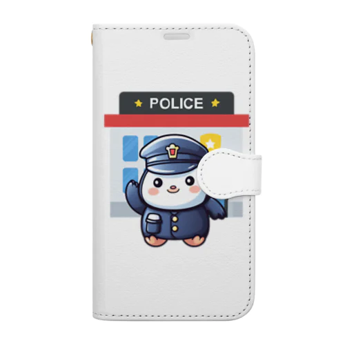 ペンギン警察官 手帳型スマホケース