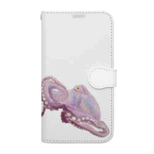 タコの捕食 Book-Style Smartphone Case