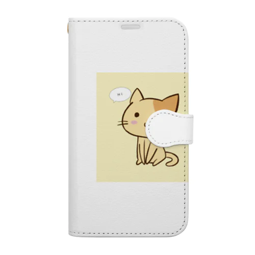 小猫 手帳型スマホケース