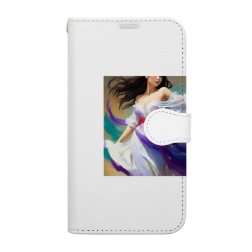 エーテルの踊り手 - Ethereal Elegance Book-Style Smartphone Case