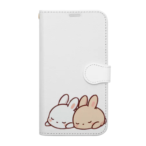 すやすやうさぎ Book-Style Smartphone Case