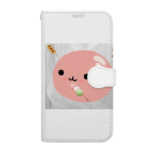 みたらし団子のふたたまちゃん 手帳型スマホケース