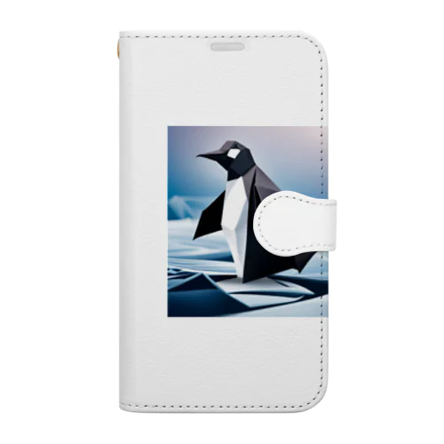 ペンギン（折り紙風） Book-Style Smartphone Case