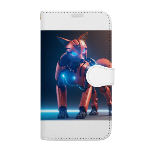 「忠誠の影：キツネロボットの物語」 ： "Shadow of Loyalty: The Tale of the Kitsune Robot" Book-Style Smartphone Case