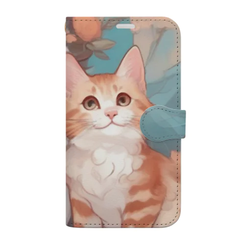 二匹の猫 Book-Style Smartphone Case