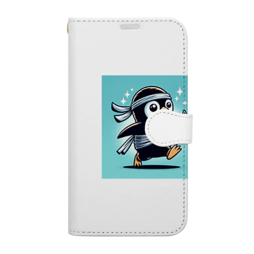 忍者ペンギン 手帳型スマホケース