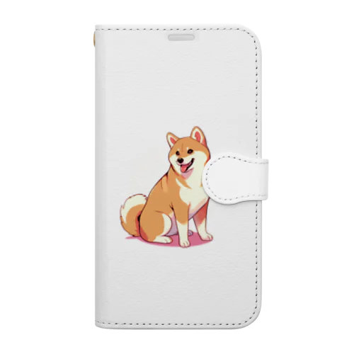 おすわり柴犬 Book-Style Smartphone Case