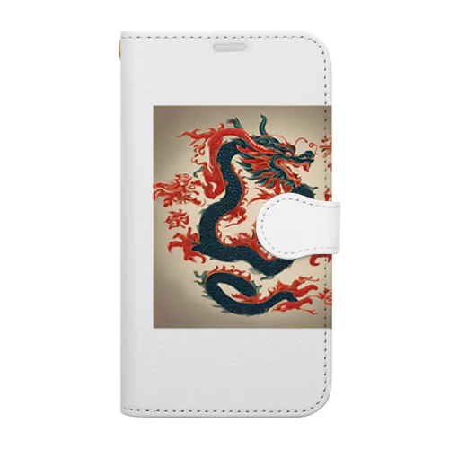 風水のドラゴン Book-Style Smartphone Case