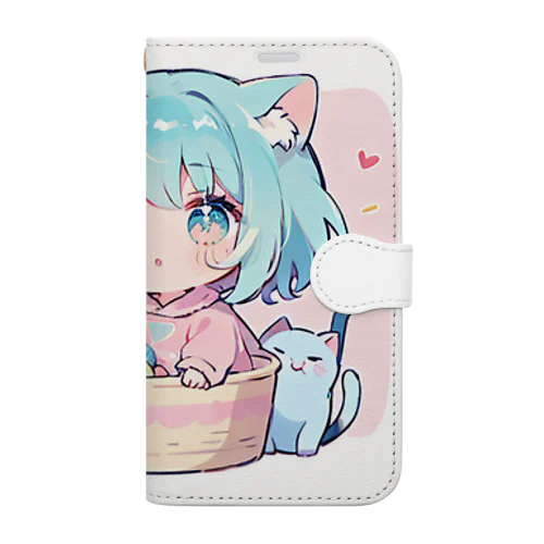 可愛いけもっ娘 Book-Style Smartphone Case