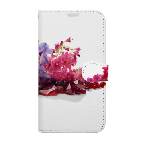 [7月]July-Ruby&Larkspur Book-Style Smartphone Case