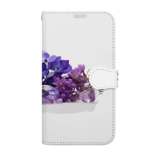 [2月]February-Amethyst&Violet Book-Style Smartphone Case