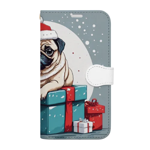 みんな大好き！パグ（We♥PUG） 手帳型スマホケース