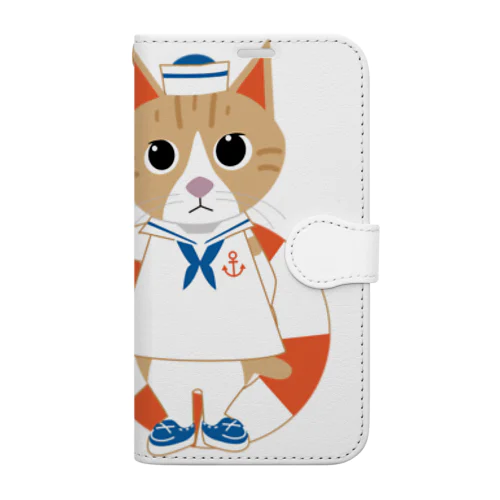 CATLES ジャンティ・ザ・セーラーキャット Book-Style Smartphone Case