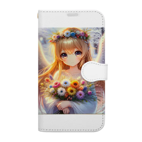 花天使　冬の花束　アニメ風 Book-Style Smartphone Case