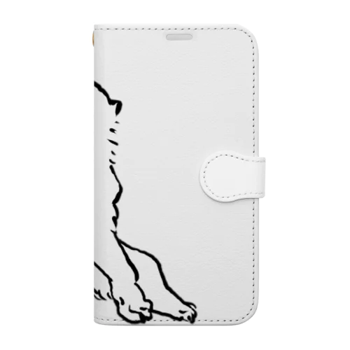 長沢芦雪の「あの犬」 Book-Style Smartphone Case