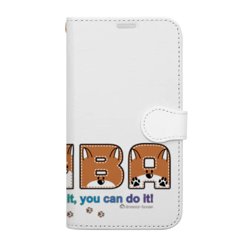 柴文字（赤柴） Book-Style Smartphone Case