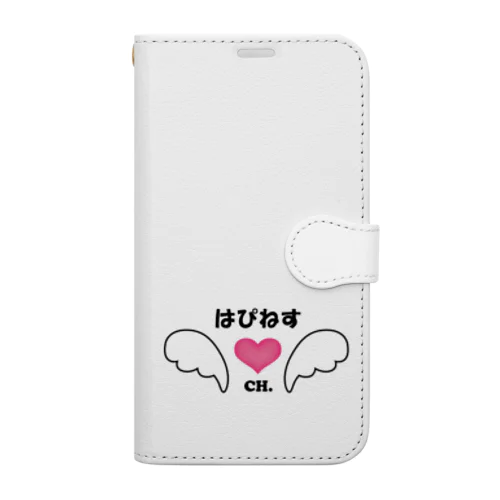 はぴねすチャンネルロゴグッズ Book-Style Smartphone Case