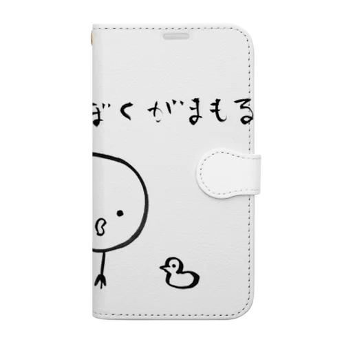 顔半分ちいさな生きもの Book-Style Smartphone Case