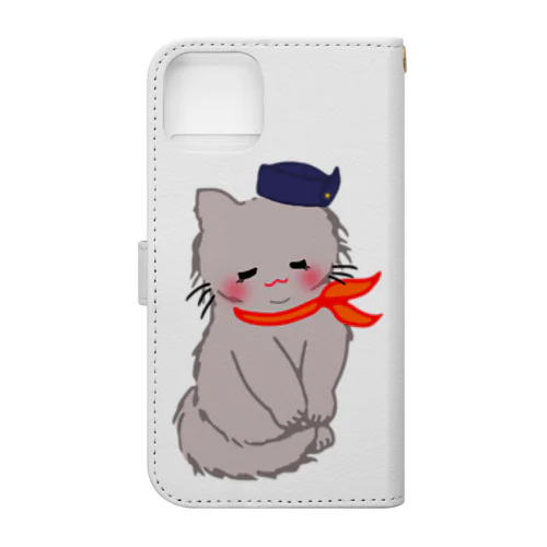 もちもちほっぺのねこ Book-Style Smartphone Case