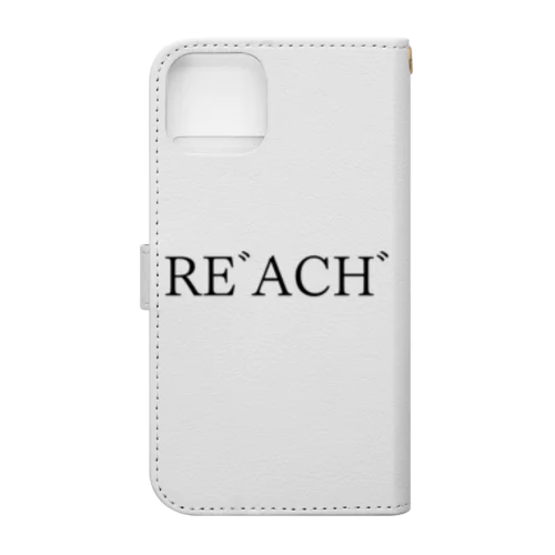 REﾞACHﾞ 黒文字 Book-Style Smartphone Case