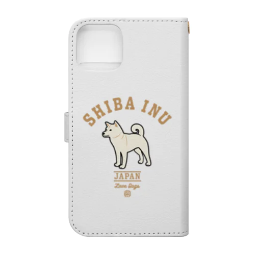 Love❤️Dogs（柴犬・白） Book-Style Smartphone Case